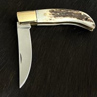 Fox Stag Folder. Траен сгъваем джобен ловен нож с едно основно острие. (FH623), снимка 3 - Ножове - 40601376