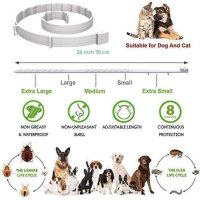 Нов Нашийник Каишка Защита от Бълхи и Кърлежи Кучета Котки  за Кучета, снимка 5 - Други - 43113125