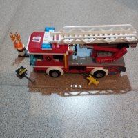 Лего Сити пожарникарски камион със стълба, снимка 6 - Образователни игри - 43254523