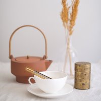 Филтърна цедка за насипен чай Drosselmeyer в златисто, Шведски продукт, изцяло метален!!!, снимка 7 - Аксесоари за кухня - 39790594