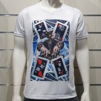 Нова мъжка тениска с трансферен печат Попай моряка, Покер, снимка 5 - Тениски - 34668170