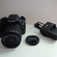 Canon EOS 1300D + 18-55 мм + Чанта + 8 ГБ (само 3000 кадъра), снимка 2 - Фотоапарати - 44126898