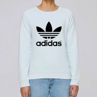 Високо качество ! Плътна Дамска блуза Adidas принт, снимка 3 - Блузи с дълъг ръкав и пуловери - 28823494