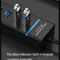 Високоскоростен USB хъб, Модел Combo 4, Разклонител, 4 порта, USB 3.0, снимка 13 - Кабели и адаптери - 36874346