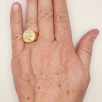 Златни мъжки пръстени-14К, снимка 18 - Пръстени - 38764140