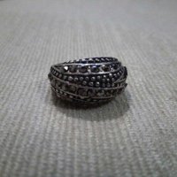 стилен пръстен с Маркасити, снимка 2 - Пръстени - 28438557