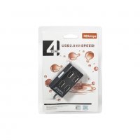 USB хъб, USB 2.0, 4 Порта, Черен или Бял, снимка 1 - Кабели и адаптери - 34602056