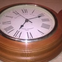 немски дървен часовник-31х5см-внос германия, снимка 9 - Колекции - 26365484