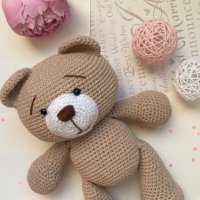 Плетена играчка мечок, подарък, снимка 5 - Плюшени играчки - 38987832