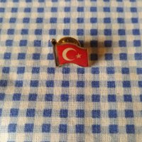 значка с турското знаме , снимка 1 - Колекции - 43452568