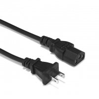 Захранващ кабел с щепсел тип А и IEC C13 конектор- за САЩ, Япония, Канада и др., снимка 1 - Кабели и адаптери - 33593894
