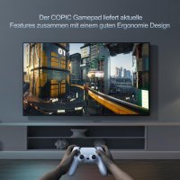 Безжичен Bluetooth геймпад контролер CX‑288, с двойна вибрация за PS4, TV, компютър, снимка 8 - Аксесоари - 37607104