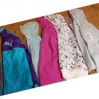 Голям лот дрешки за момиче-суитчъри,блузки с дълъг ръкав, долници и спортен екип-размер 134-140см, снимка 13 - Детски анцузи и суичери - 38900320