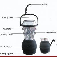 Соларна къмпинг лампа/фенер с динамо , снимка 3 - Къмпинг осветление - 28517191