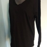 Памучна брандова блуза тип туника с непоръбени краища "behype" / голям размер , снимка 2 - Блузи с дълъг ръкав и пуловери - 39724799