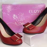 Дамски обувки на висок ток на българската марка Eliza цвят бордо модел: А180-2131, снимка 2 - Дамски обувки на ток - 40510190