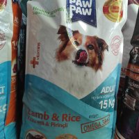 Paw Paw - adult dog food, агнешко месо и ориз,15 кг., снимка 1 - За кучета - 33616889