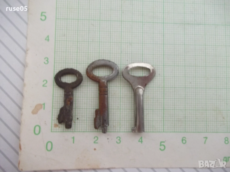 Лот от 3 бр. ключа за ключалки, снимка 1