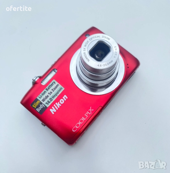 ✅ Nikon 🔝 Coolpix S2600 / RED, снимка 1