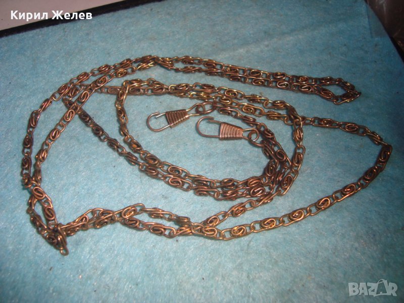 СИНДЖИРЧЕ ВЕРИЖКА РЕТРО КРАЛСКА ПЛЕТКА СТОМАНА за КЮСТЕК за ДЖОБЕН ЧАСОВНИК илиЧАНТИЧКА ДАМСКА 12460, снимка 1