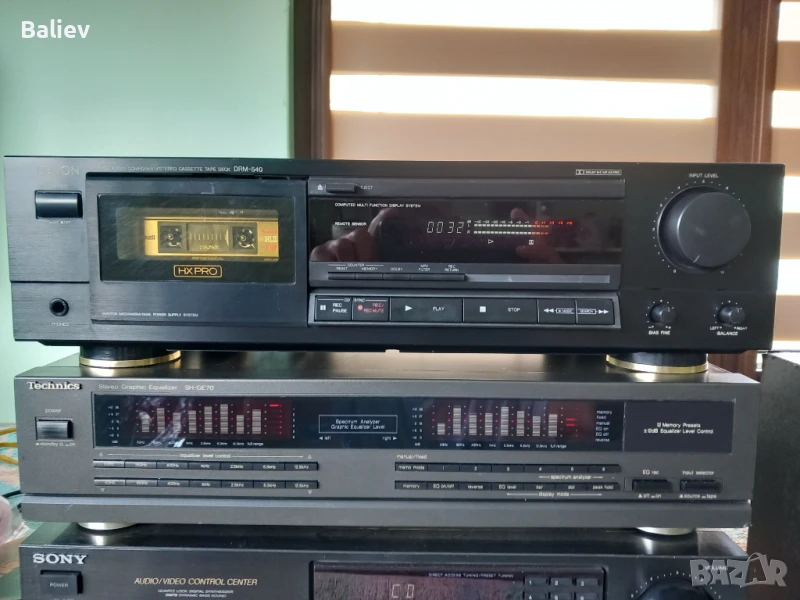 DENON DRM-540 STEREO CASSETTE DECK , снимка 1