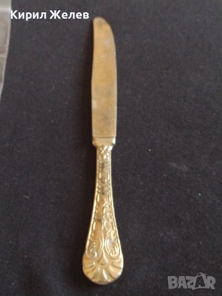 Стар цинков нож красива орнаментика с маркировка ITALY за КОЛЕКЦИОНЕРИ 42155, снимка 1