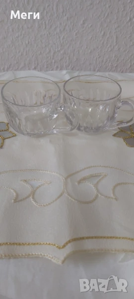 Стъклени малки чаши за кафе, снимка 1