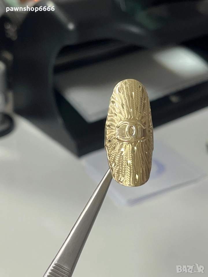 Златен пръстен 14 К, снимка 1