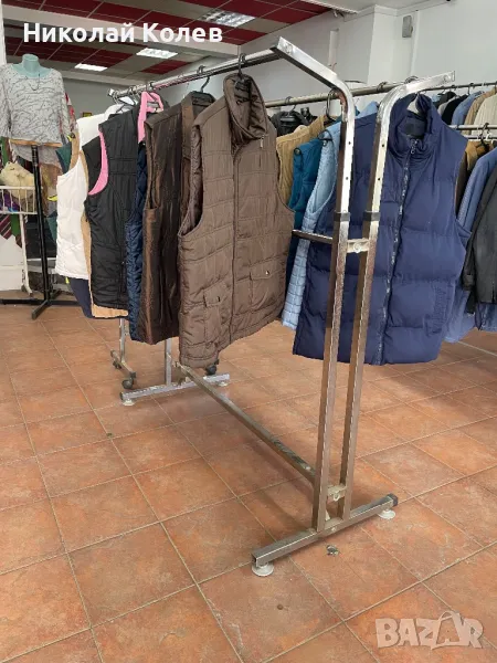 Стелаж за дрехи,двоен регулируем, снимка 1