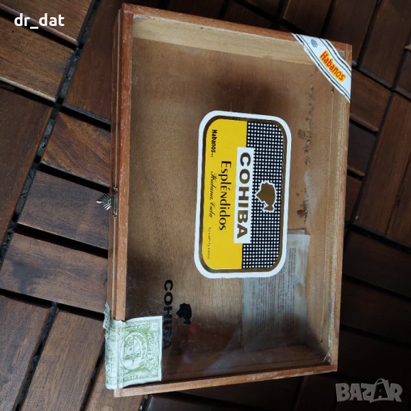 Кутия за пури Cohiba със стъклен капак, снимка 1