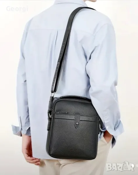 Елегантна и Стилна Офис чанта (мини бизнес куфарче) Висококачествена ест. кожа!, снимка 1