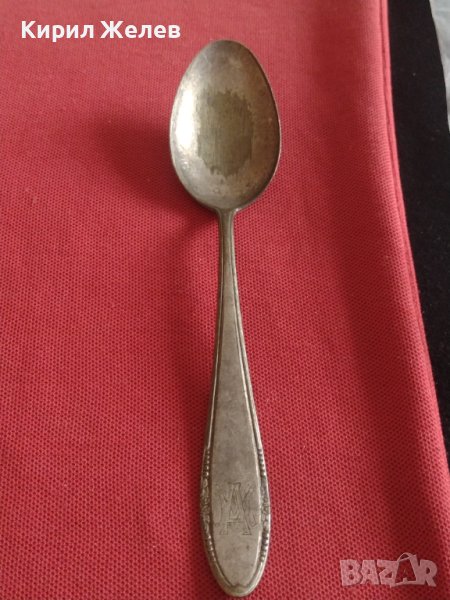 Стара лъжица с гравирани букви и маркировка за КОЛЕКЦИЯ ДЕКОРАЦИЯ БИТОВ КЪТ 23713, снимка 1