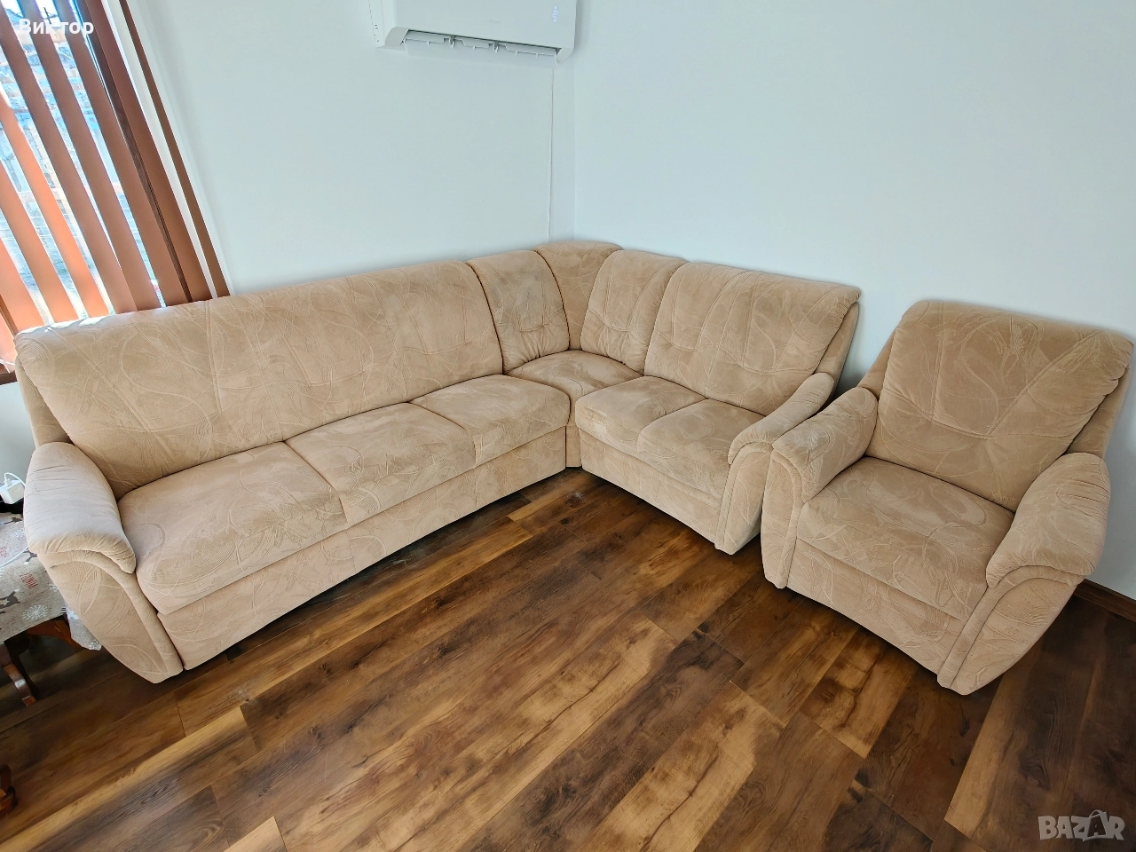 Диван с десен ъгъл, снимка 1