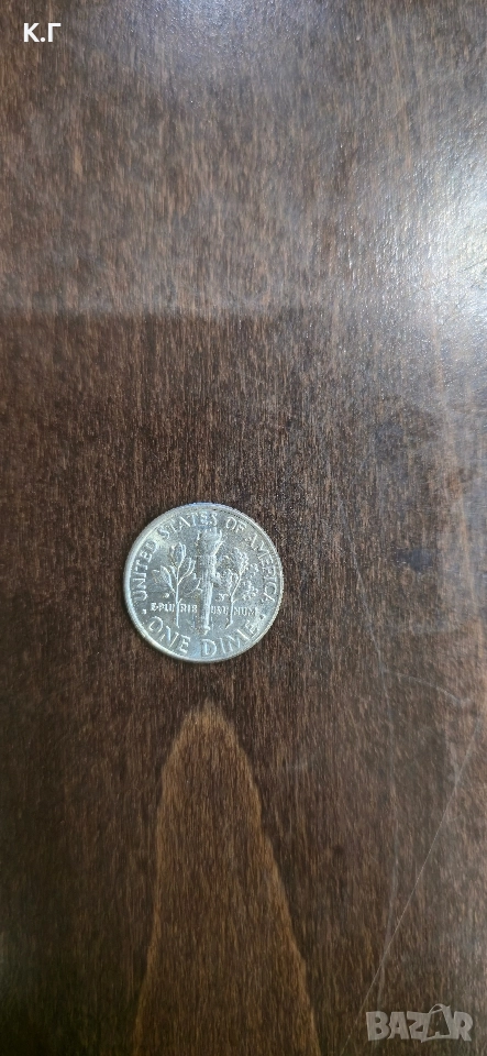 американска монета от десет цента (дайм) от 2006 г. с лика на президента Франклин Д. Рузвелт. , снимка 1