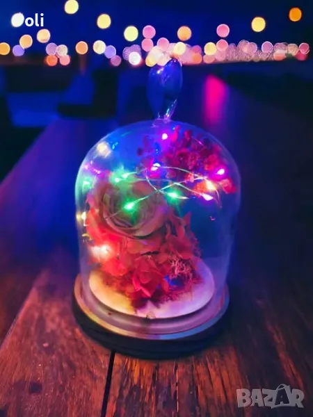 Роза в стъкленица подходяща за всяка дама, снимка 1