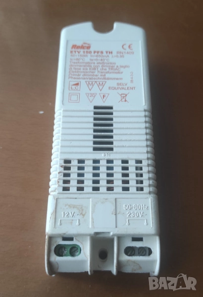 трансформатор RELCO ETV150 PFS TH 220V-12V=4лв, снимка 1