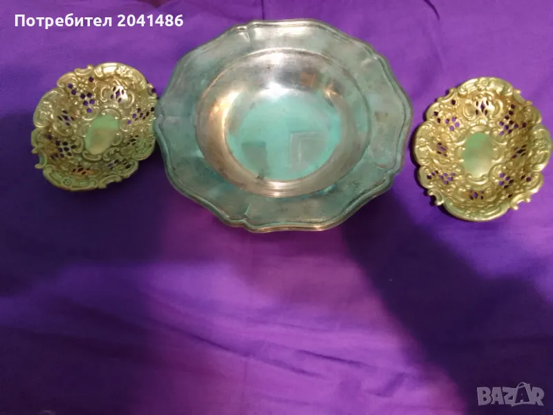 Бронзови чинийки, снимка 1