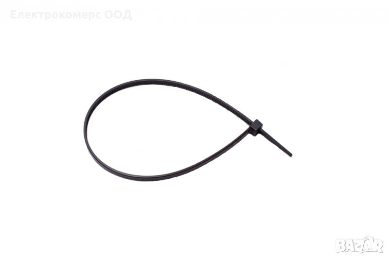 Комплект кабелни превръзки (свински опашки) GPH черни/бели, снимка 1