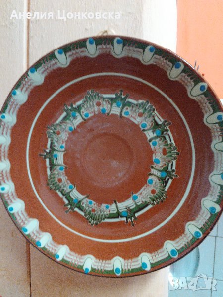 Стара керамична чиния, снимка 1