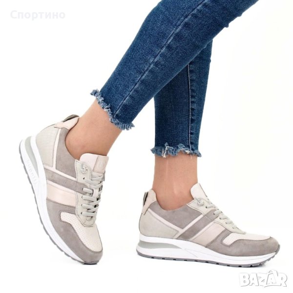 Bugatti Venice A2T09 Оригинални Кожени Маратонки Велур Кожа 38.5 39, снимка 1