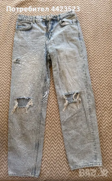 Широки дамски дънки, снимка 1