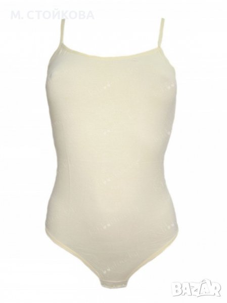 Дамско боди с тънка презрамка памук - прашка - различни цветове и размери, снимка 1