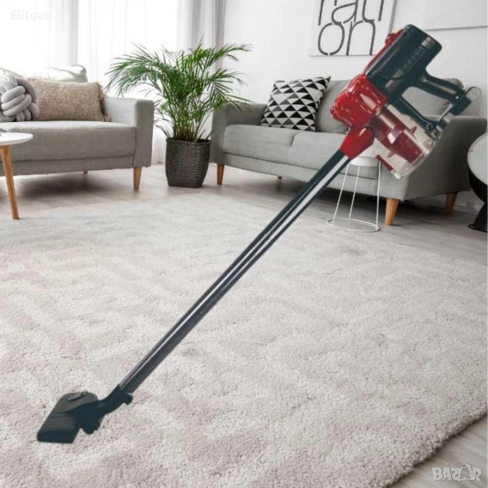 Прахосмукачка вертикална и ръчна 281, 600W, 0.8л., циклон, без торба, червен/черен, снимка 1