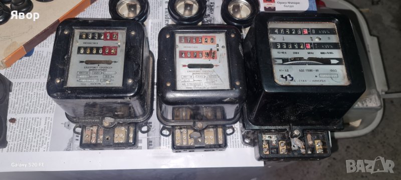 Елекетромер от соца – 3 броя, работещи здрави , снимка 1
