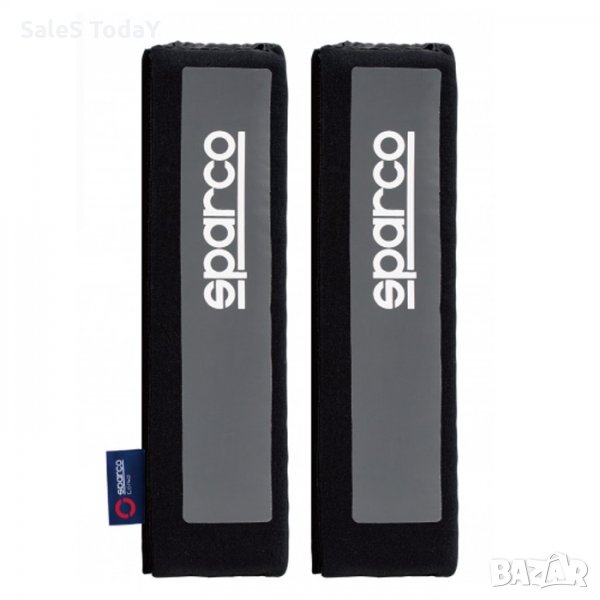 Протектор за колани, 2бр, SPARCO, 240/65мм, черен/ сив, снимка 1