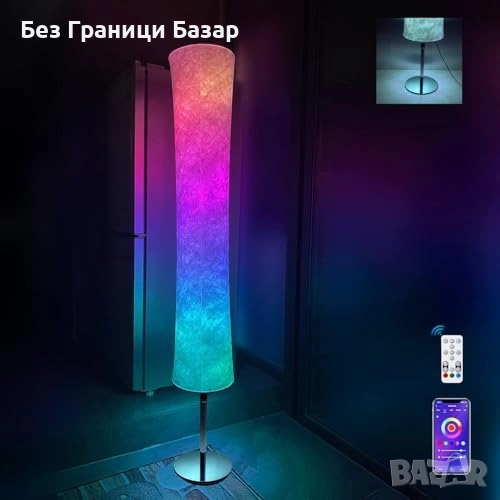 Нова Смарт RGB LED ъглова лампа с APP, Alexa, музика за осветление дом, снимка 1