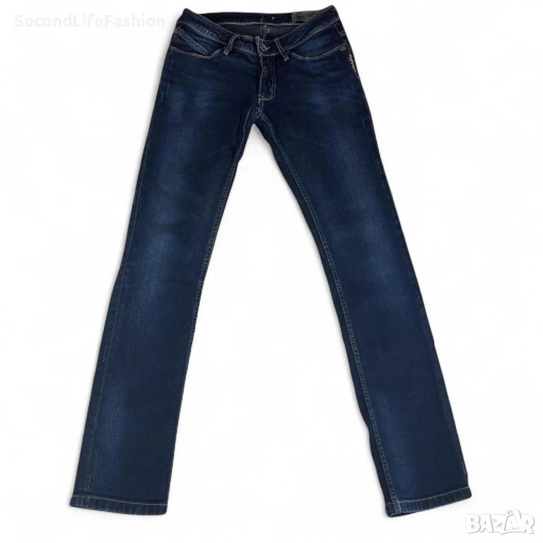 Дамски тесни дънки Oxbow Straight Fit, размер 27, ниска талия, тъмносини, снимка 1