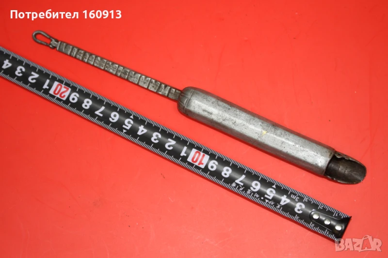 Османски балкански дозатор за барут за кремъчни капсулни пушки пищови., снимка 1