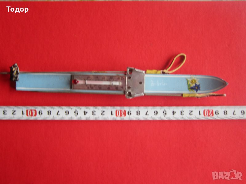 Уникален немски алпийски термометър Ски , снимка 1