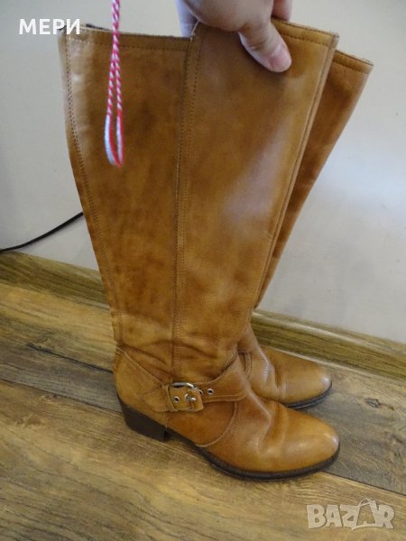 Естествена кожа ботуши Made in Italy, снимка 1